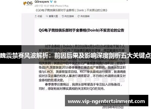 魏震禁赛风波解析：前因后果及影响深度剖析五大关键点
