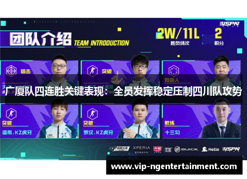 广厦队四连胜关键表现：全员发挥稳定压制四川队攻势